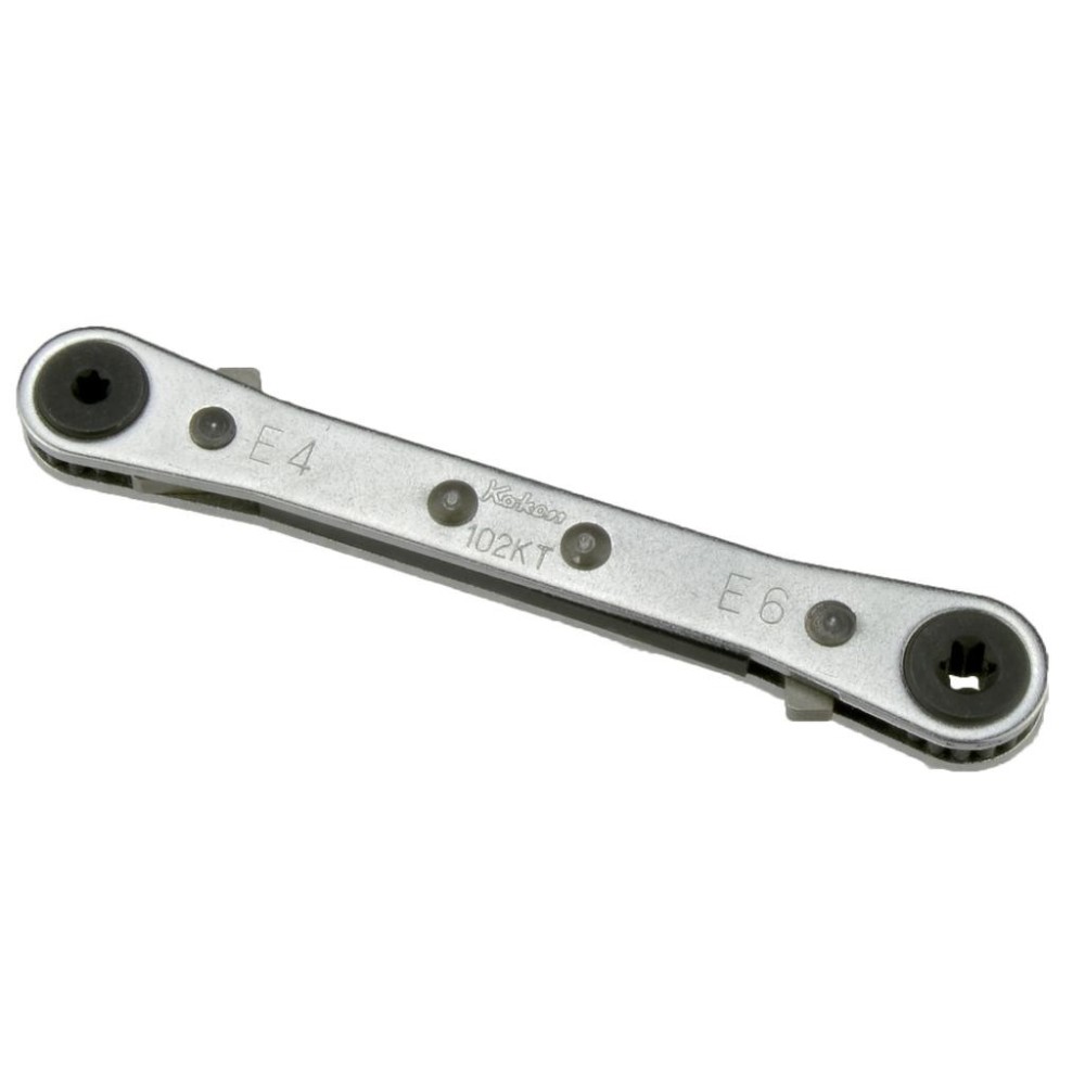 Llave de estrella de carraca de doble extremo, perfil E 'extraplana'