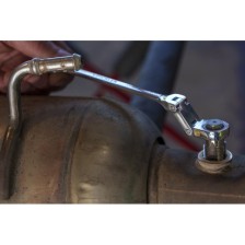 Llave de carraca de doble articulación, 13 mm, dientes finos, 120 dientes