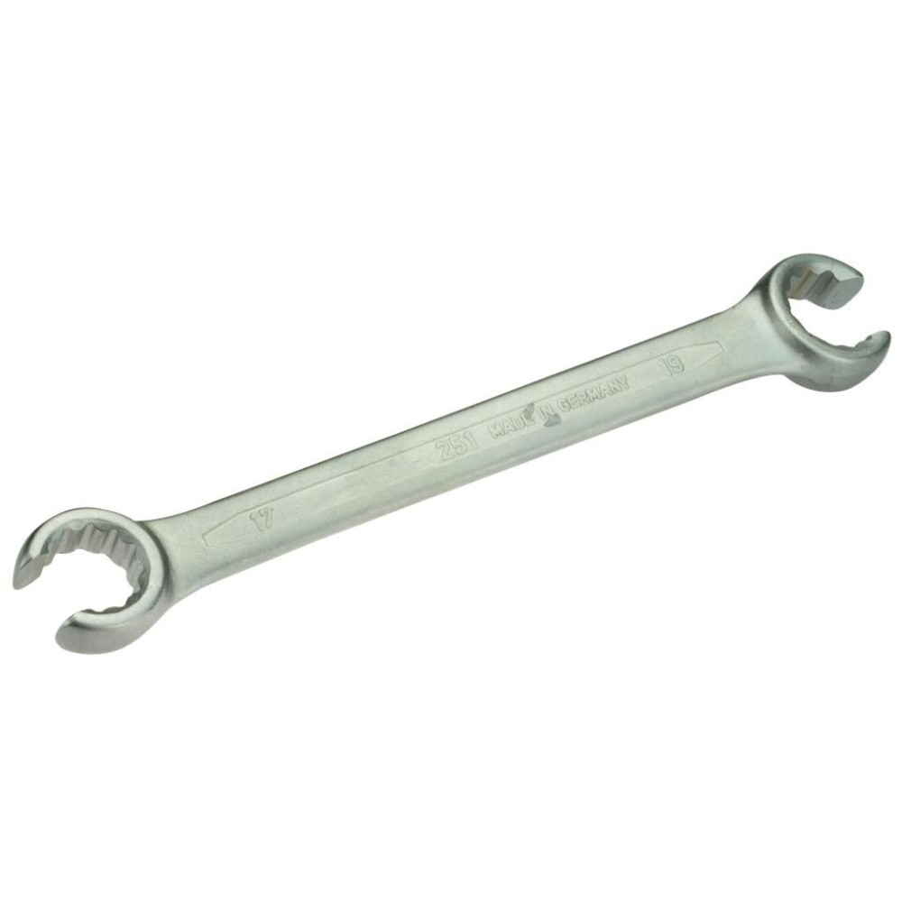 Llave de estrella de boca abierta, 12 puntas, 17 x 19 mm