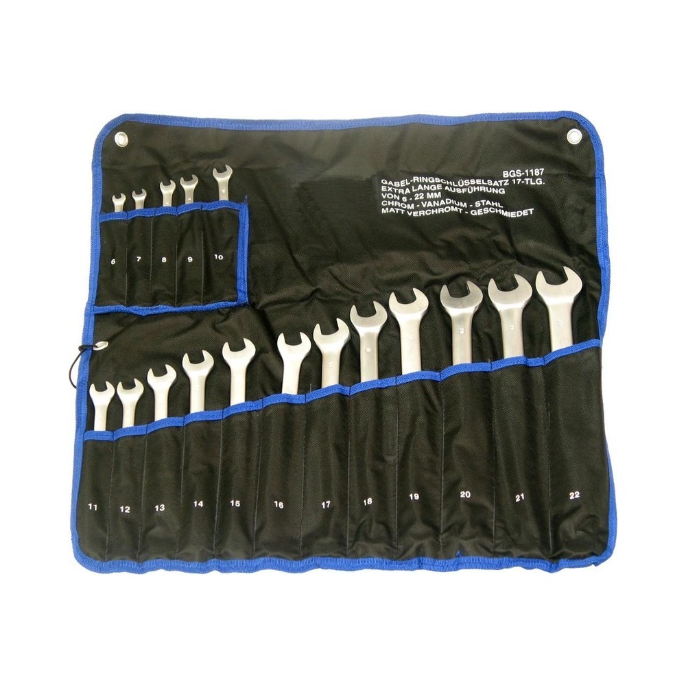 Juego de llaves combinadas 12 piezas extra largas