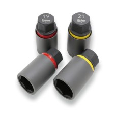 Adaptador de vaso para tuercas de rueda de perfil bajo