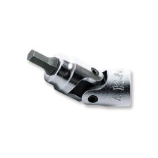 VASO UNIVERSAL CON PUNTA HEXAGONAL DE 1/4' DE DR. CUADRADO DE 3 MM