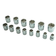 Juego de llaves de tubo de 3/8', 12 puntas, 9-22 mm, en estuche 3217M-05