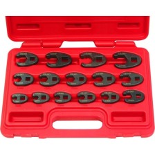 Juego de tensores de anillo de cuervo15 piezas 8 mm - 19 mm 3/8' accionamiento 21 mm - 24 mm 1/2' accionamiento