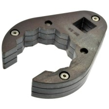 Llave para tuercas abocinadas de 55 mm, abierta, con accionamiento de 12 puntas y forma de gota de 3/4'