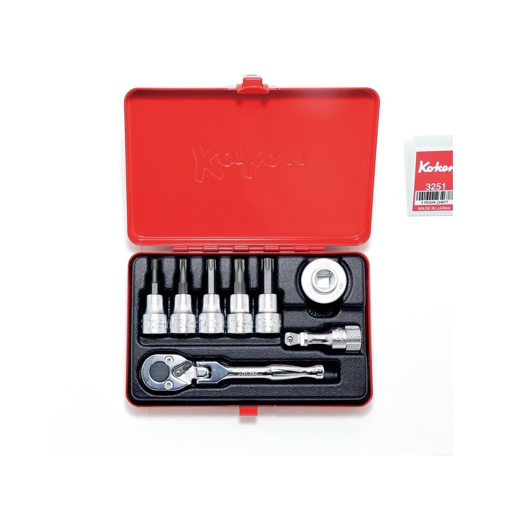 JUEGO DE VASOS 3/8'SQ.DR.