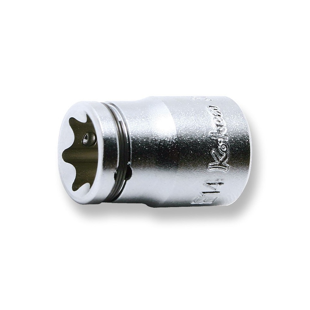 VASO TORX DE 3/8' CUADRADO E14 CON AGARRE DE TUERCA