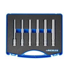 Juego de vasos profundos 3/8', extra largos 6 piezas.