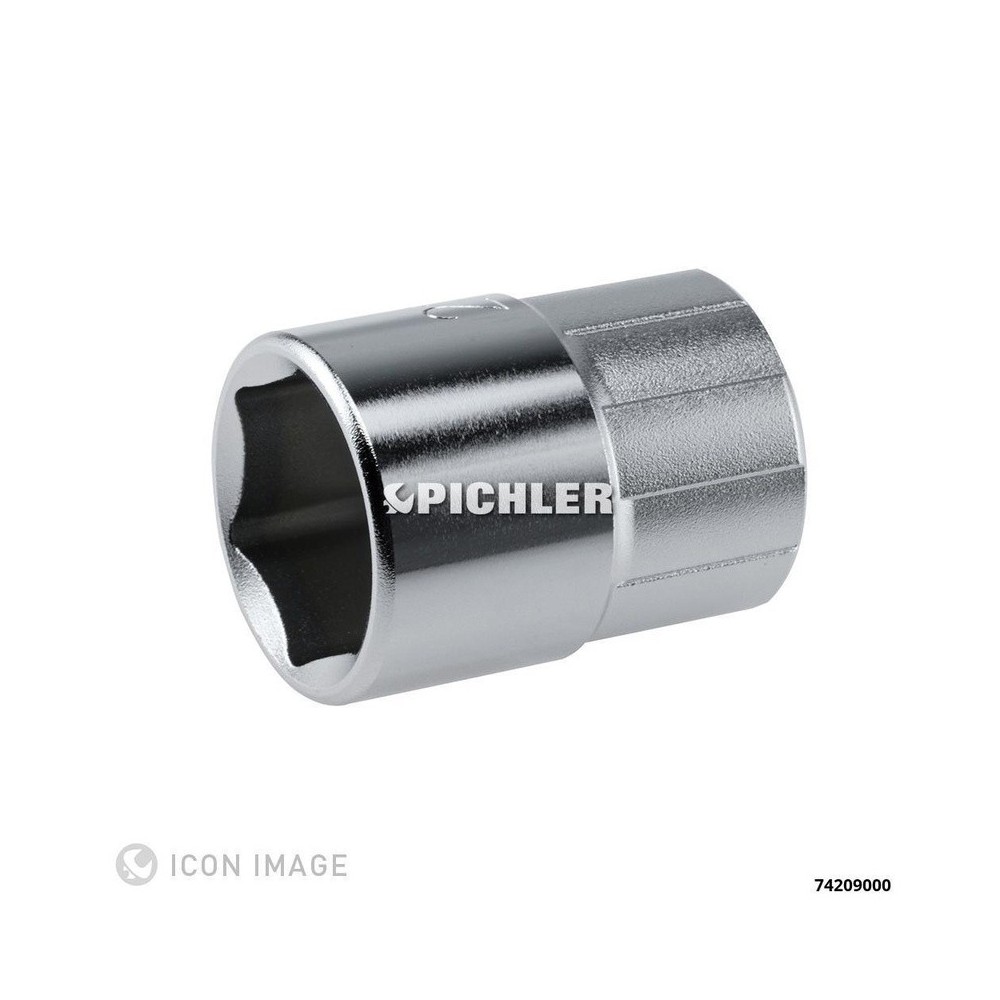 Dado de 1/2', 6 puntas, 9 mm