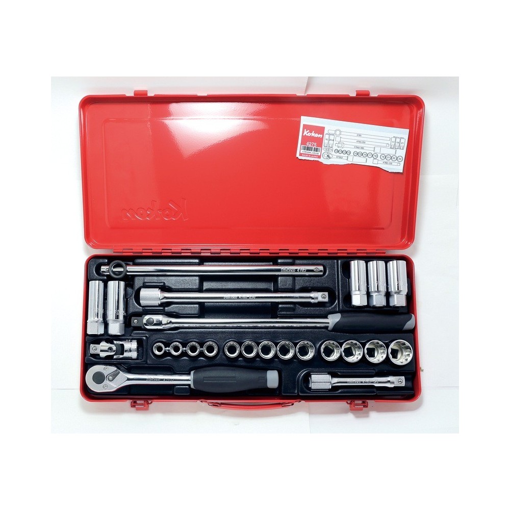 JUEGO DE VASOS 1/2'SQ.DR.