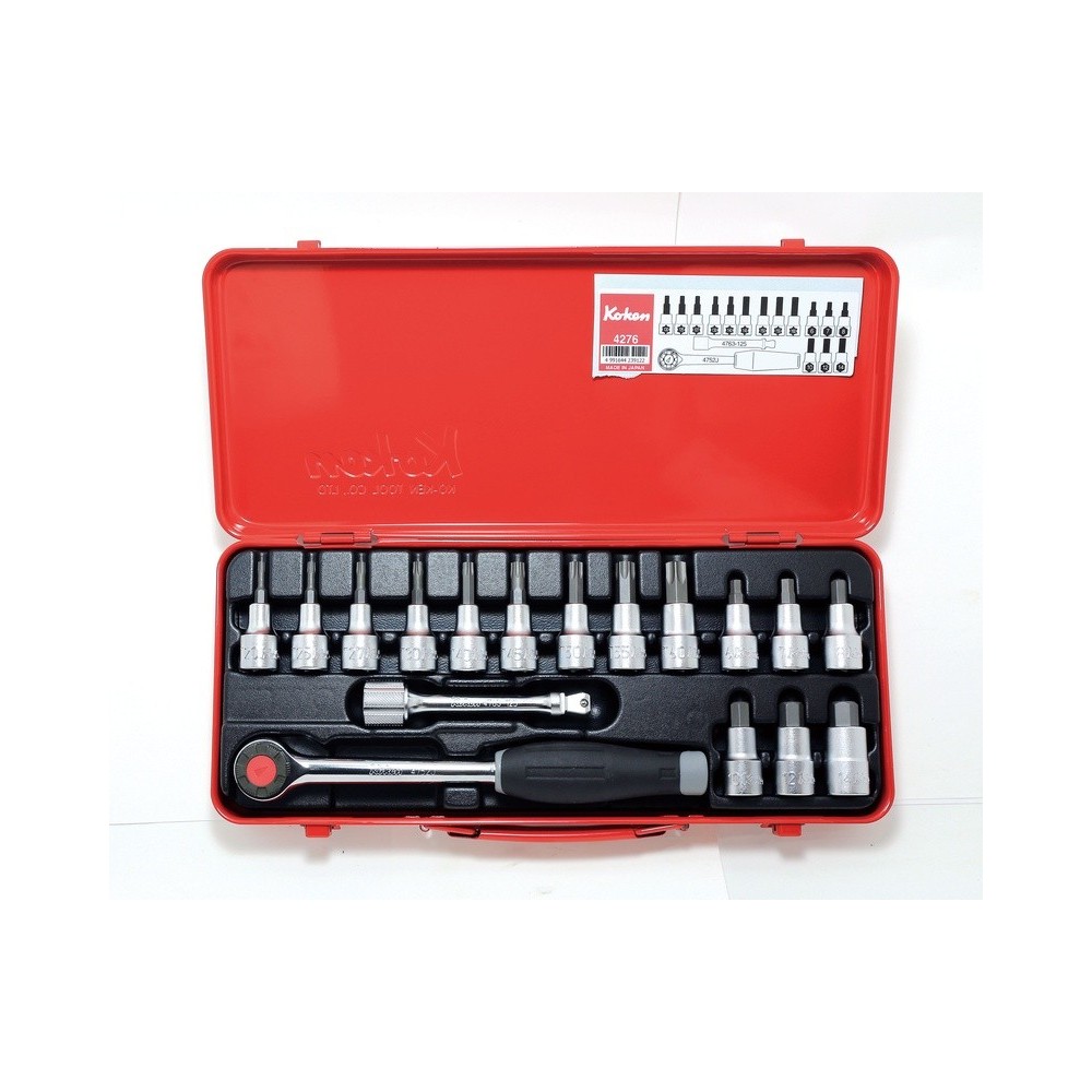 JUEGO DE VASOS 1/2'SQ.DR.