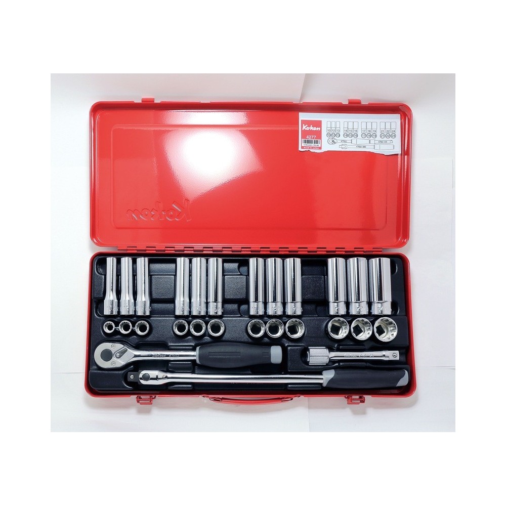 JUEGO DE VASOS 1/2'SQ.DR.