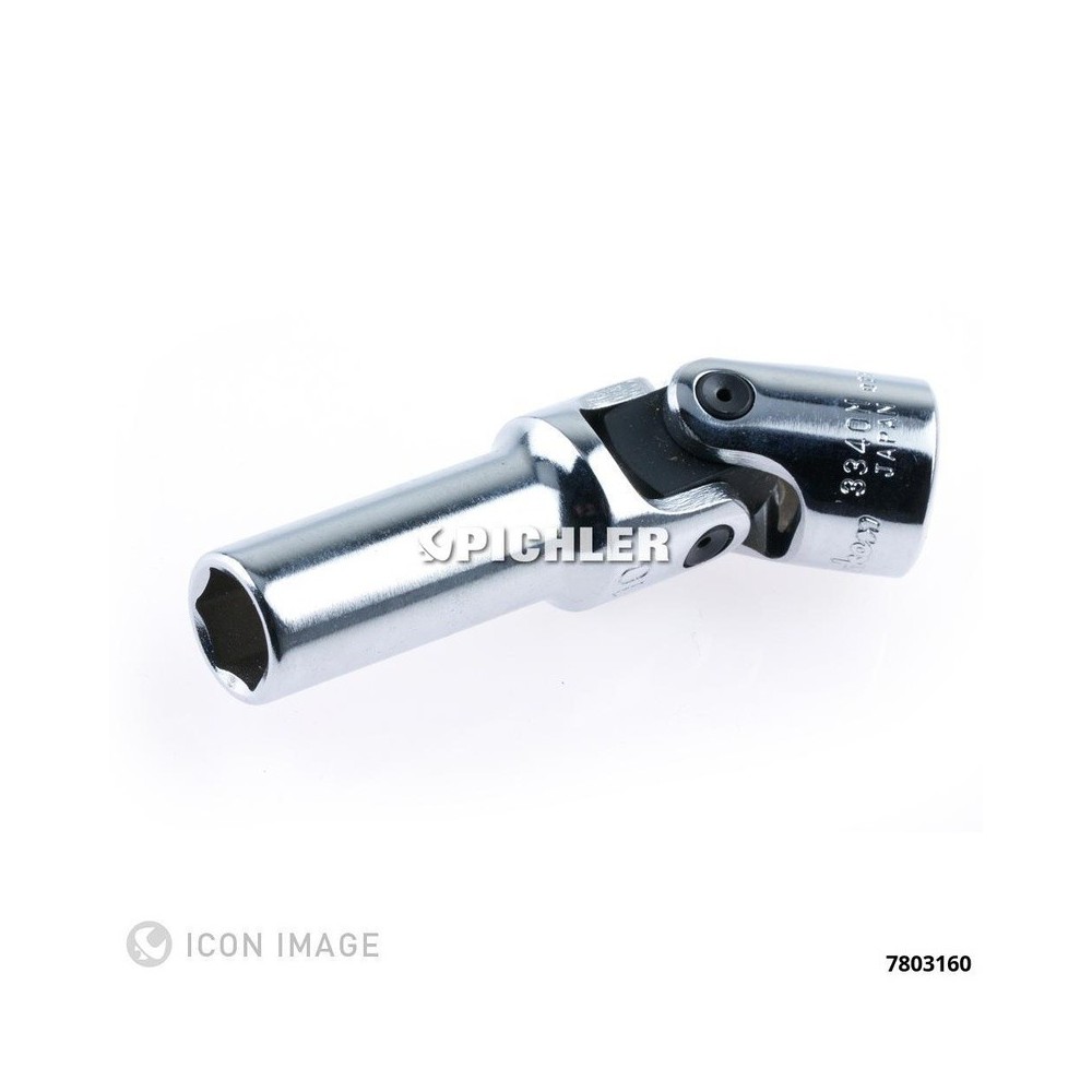 Vaso de unión universal de doble hexágono con accionamiento de 3/8', 16 mm