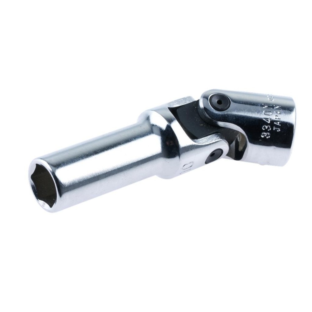 Vaso de unión universal hexagonal de 3/8' x 75 mm de largo 10 mm. 31 mm