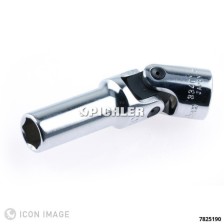 Vaso de unión universal hexagonal de 3/8' x 75 mm de largo 19 mm. 31 mm