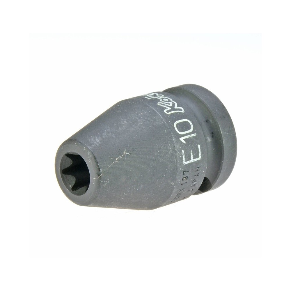 Dado de impacto E-Torx E10 x 38 mm, ½', resistente a impactos