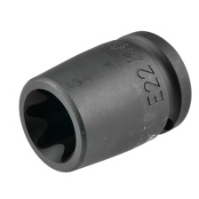 Dado de impacto E-Torx E22 de ½', resistente a impactos