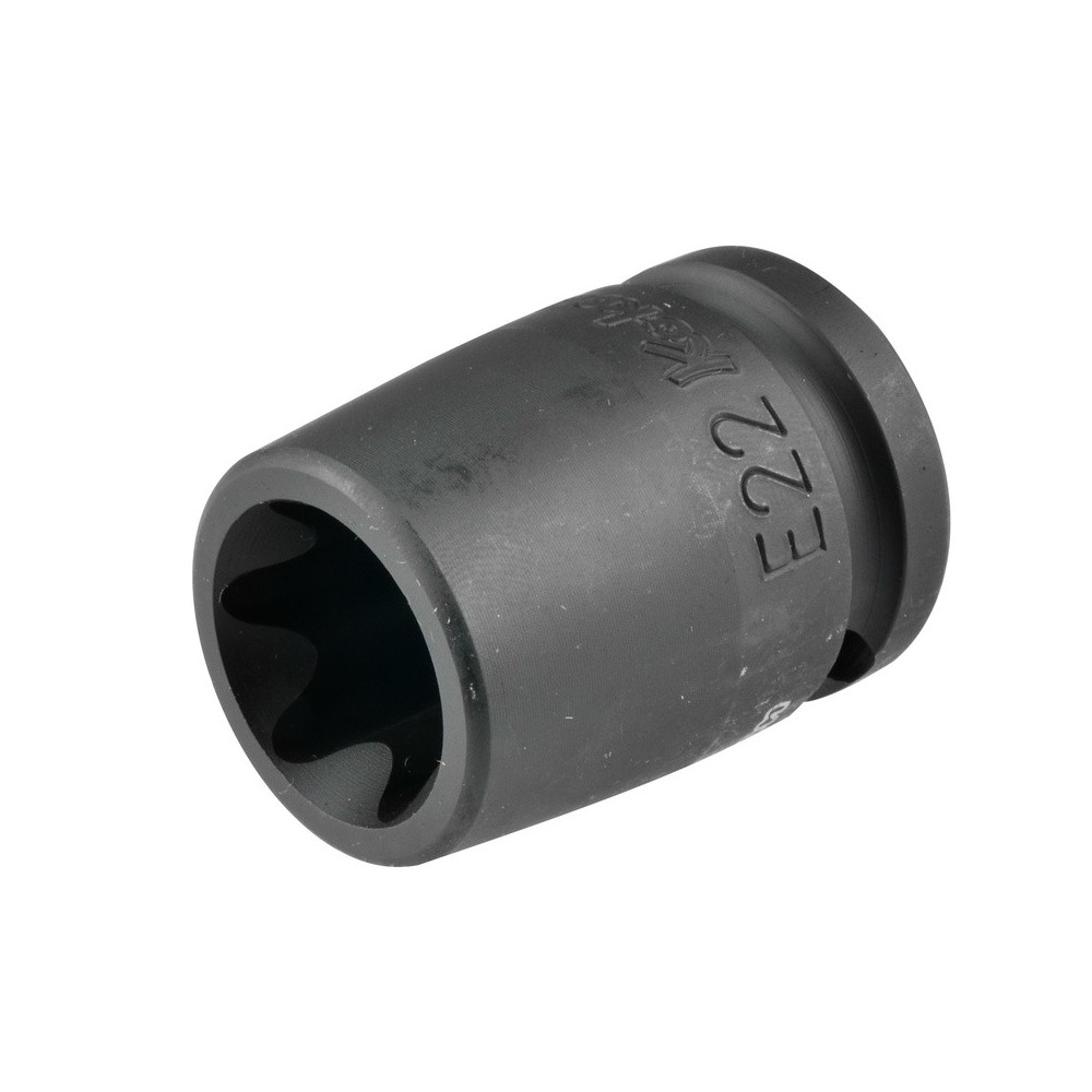 Dado de impacto E-Torx E22 de ½', resistente a impactos