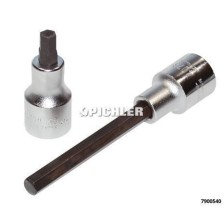 Inserto de vaso hexagonal 4012M con accionamiento de 1/2' SW 4 x 43