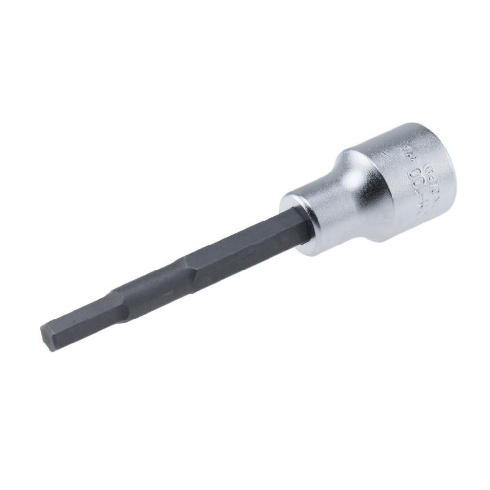 Inserto de vaso hexagonal 4010M con accionamiento de 1/2' SW 6 x 100 mm