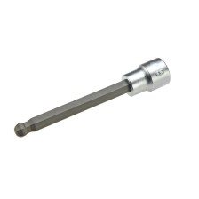 Inserto de vaso hexagonal con cabeza esférica SW 8, accionamiento de 3/8', longitud 100 mm