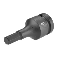 Vaso de impacto hexagonal de 8 mm de longitud y 60 mm de accionamiento, 1/2'