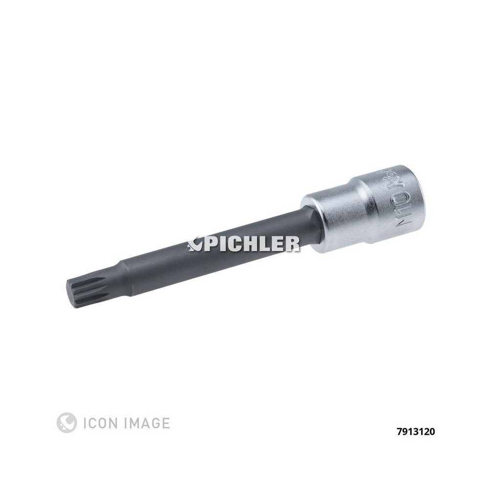 Vaso de punta XZN 1/2' M 12 x 100 mm