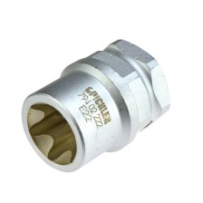 Vaso especial para pinza de freno E22 Torx perfil E E22x38 mm accionamiento largo 1/2' y SW27