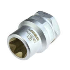 Vaso especial para pinza de freno E20 Torx perfil E E20x38mm accionamiento largo 1/2' y SW27