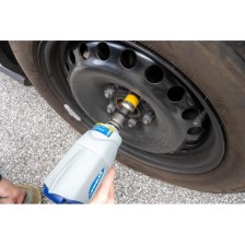 Juego de vasos de impacto de 3 piezas, 17/19/21 mm 1/2', amortiguadores de vibraciones, protector de plástico giratorio