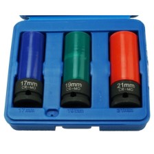 Juego de vasos de impacto Super Impact de 17, 19 y 21 mm