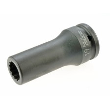 Vaso de impacto de 3/4' SW 19, 12 puntas, 100 mm de largo