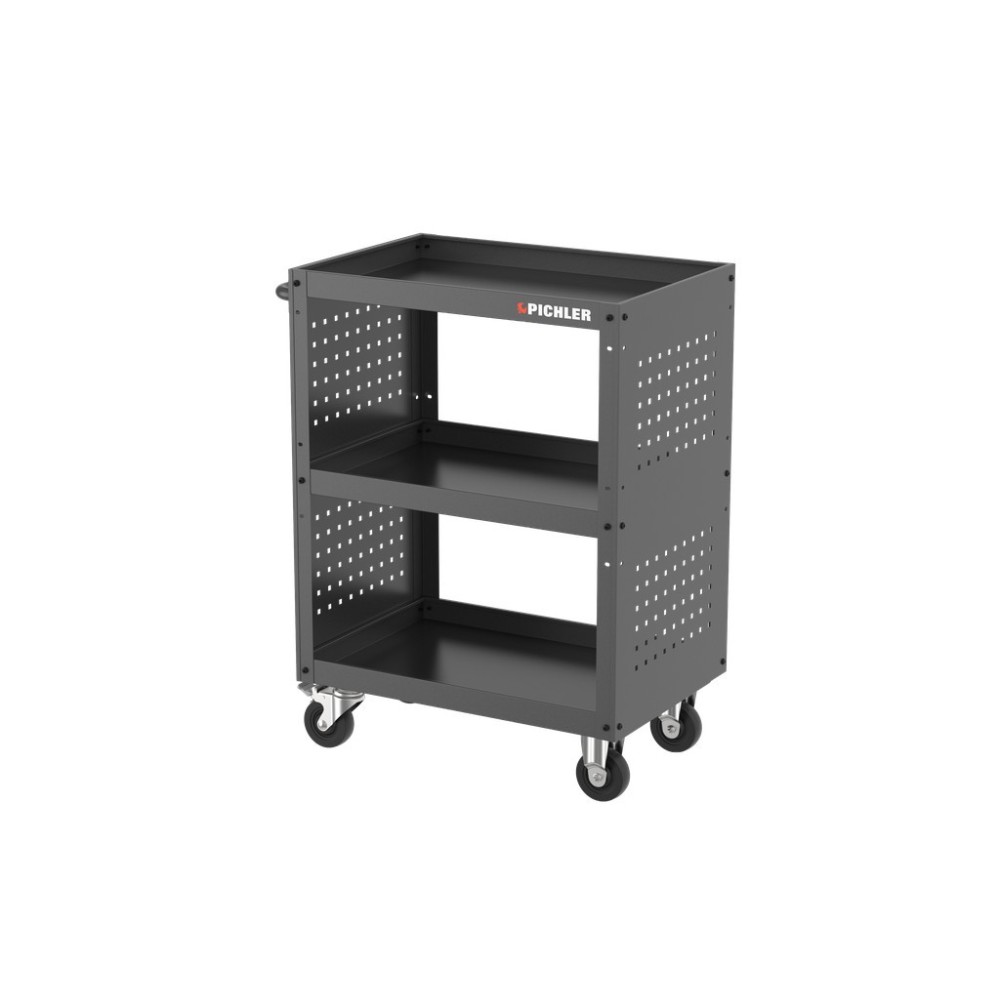 Carro de servicio de taller sin bandeja de acero inoxidable