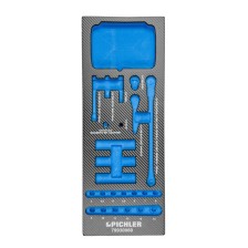 Inserto para juego de puntas y micropuntas 79930060 de 1/4', 107 piezas, 188 x 495 x 32 mm