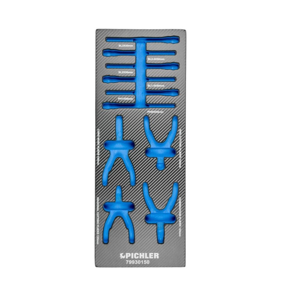 Inserto para destornilladores de precisión y minialicates 79930150, juego de 10 piezas, 188 x 495 x 32 mm