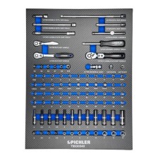 Juego de vasos 1/4', 87 piezas.