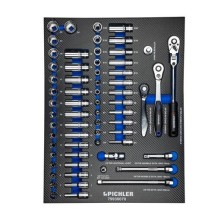 Juego de vasos 3/8', 64 piezas.