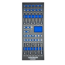 Insertos de enchufe de 3/8', 44 piezas.