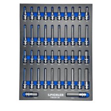 Insertos de enchufe 1/2' TX, hexágono interior, 42 uds.