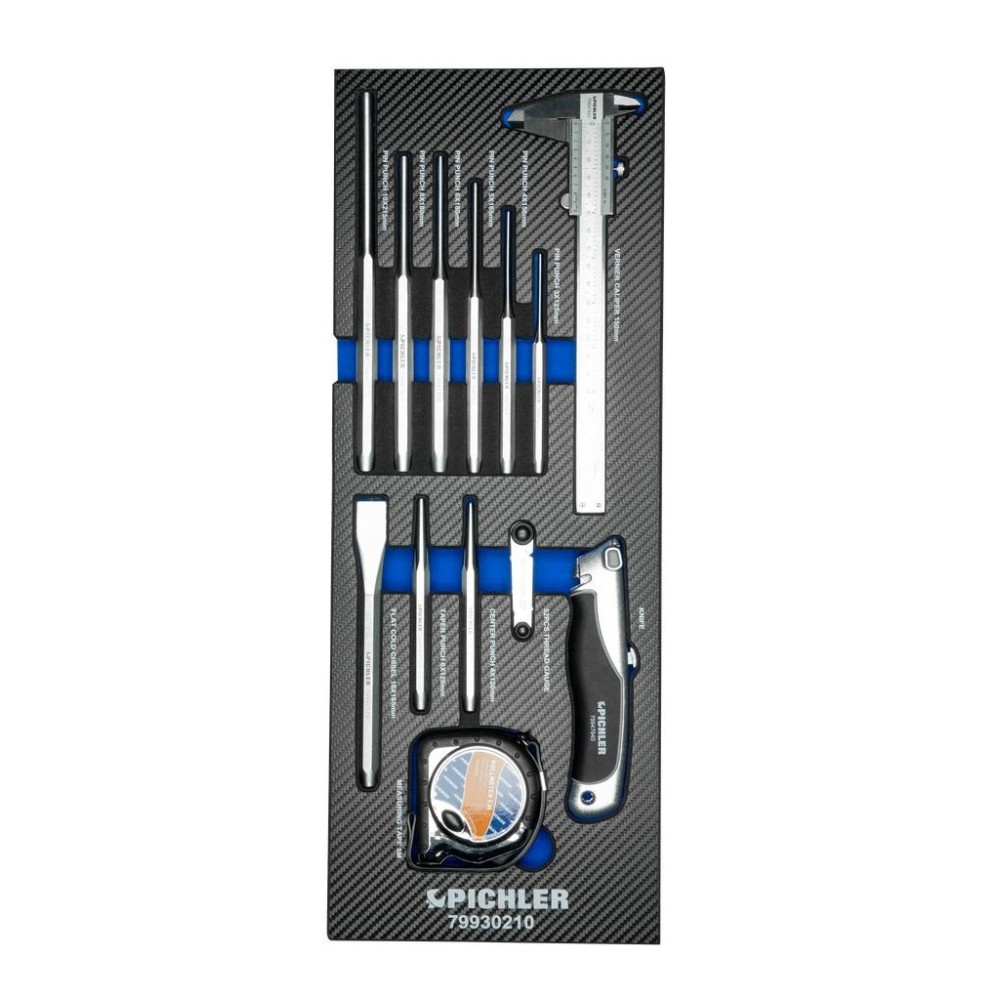 Juego de herramientas adicional, 13 piezas, incluidos punzones