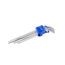 Juego de llaves hexagonales, 9 piezas, métricas