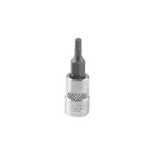 Vaso de 1/4', punta hexagonal, 3 mm, longitud 37 mm