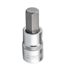 Dado hexagonal de 3/8', 4 mm, longitud 48 mm