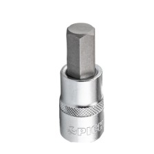 Punta de vaso de 1/2', hexágono interior, 7 mm, longitud 62 mm