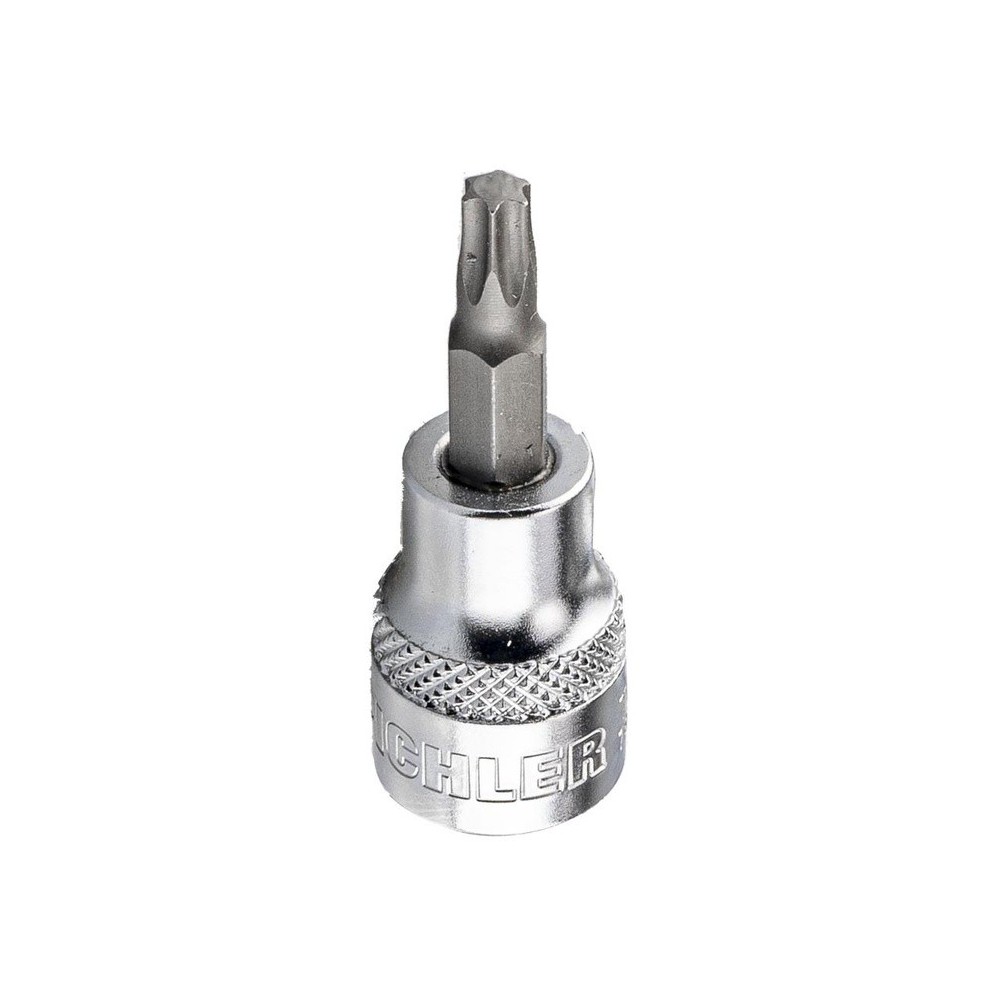 Punta de vaso de 1/2', Torx interno, T27, longitud 62 mm