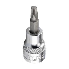 Punta de vaso de 1/2', Torx interno, T30, longitud 62 mm