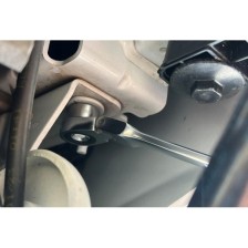 Juego de vasos extracortos de 4 a 14 mm, 14 piezas, incluye carraca de cabeza articulada extralarga (252 mm), accionamiento de