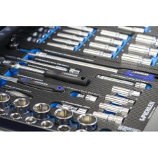 Armario de herramientas P36s, color azul, incluye surtido de herramientas de 411 piezas. 'Advanced'