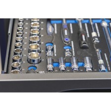 Armario de herramientas P36s, color NEGRO, incluye surtido de herramientas de 558 piezas. 'Expert'