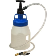 Dispositivo de llenado para bidones de 5 l con bomba y manguera (sin adaptador). Volumen: 5 l.